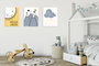 Wallity UDC04 Set de 3 Cuadros sobre Lienzo Multicolor